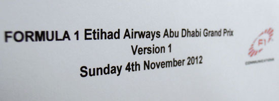 2012 Formula 1 Etihad Airways  Abu Dhabi Grand Prix by Multi-Link Holland