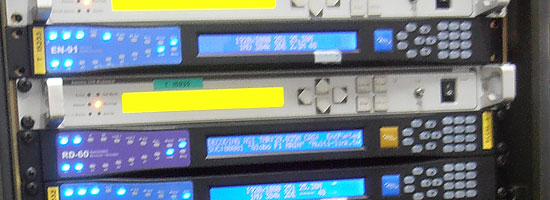 A little part of the  Encoder & Modulator rack for the EBU/SKY transmission in Singapore